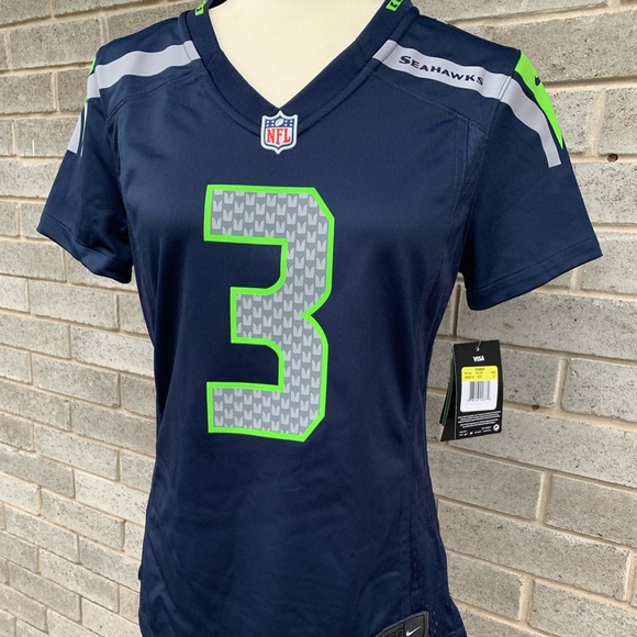 russell wilson jersey womens small